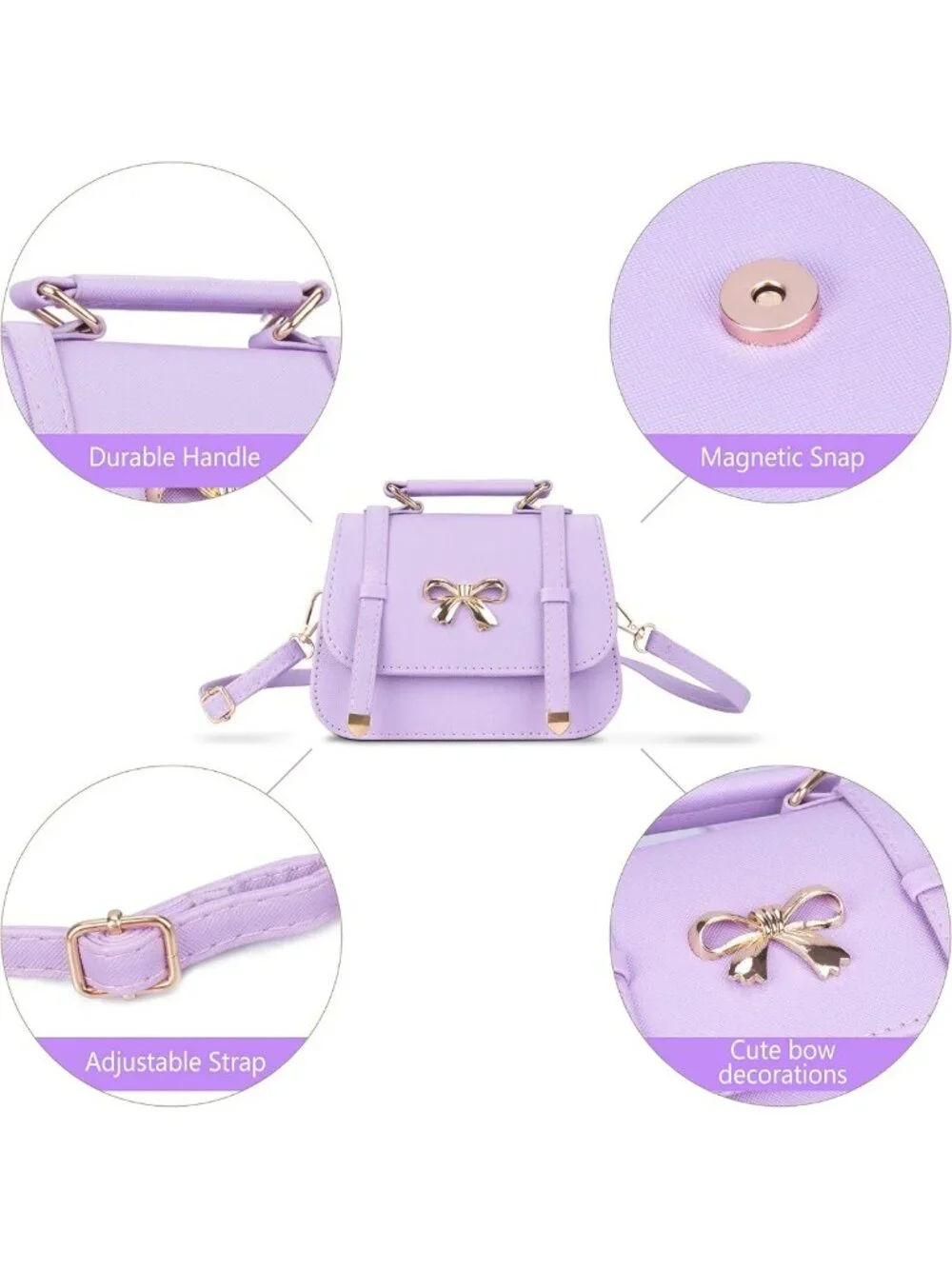 Cute Crossbody Purse for Girls | Toddler Princess Handbag | Kids' Shoulder Bag